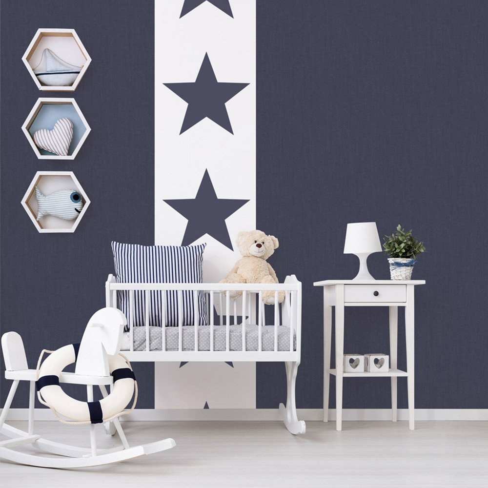 Galerie Deauville 2 Navy Blue Wallpaper Image 3