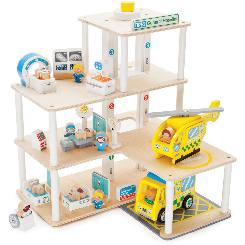 Tidlo Toy Hospital Playset Image 1