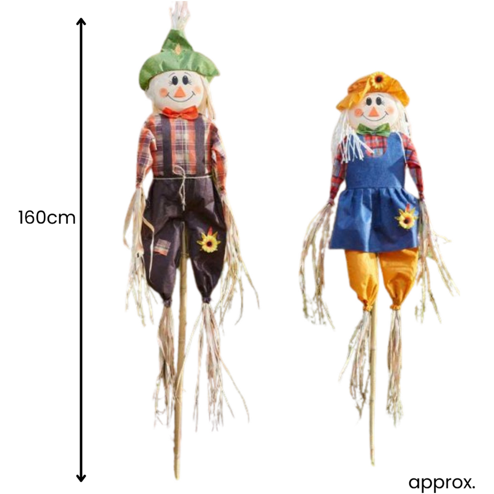 Garden Mile Garden Scarecrow Decoration Set 160cm 2 Pack Image 3