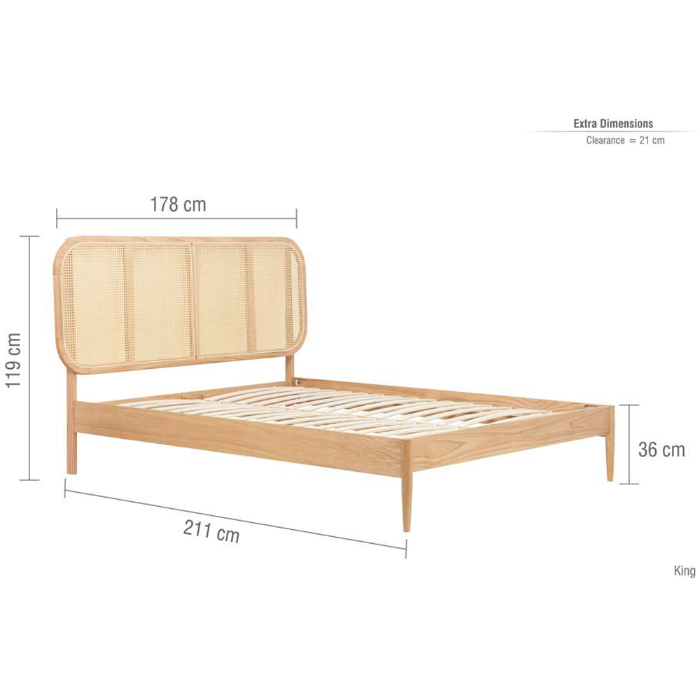 Birlea Elina King Size Rattan Bed Image 9