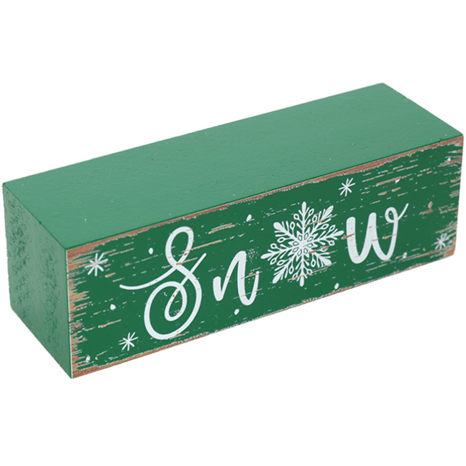 Let It Snow Snowman Block Image 6