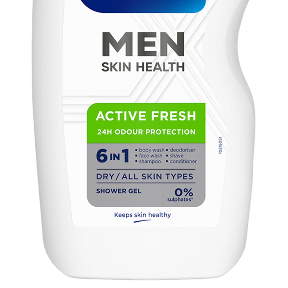 Sanex Men Skin Health Sensitive Care Shower Gel 400ml Image 4