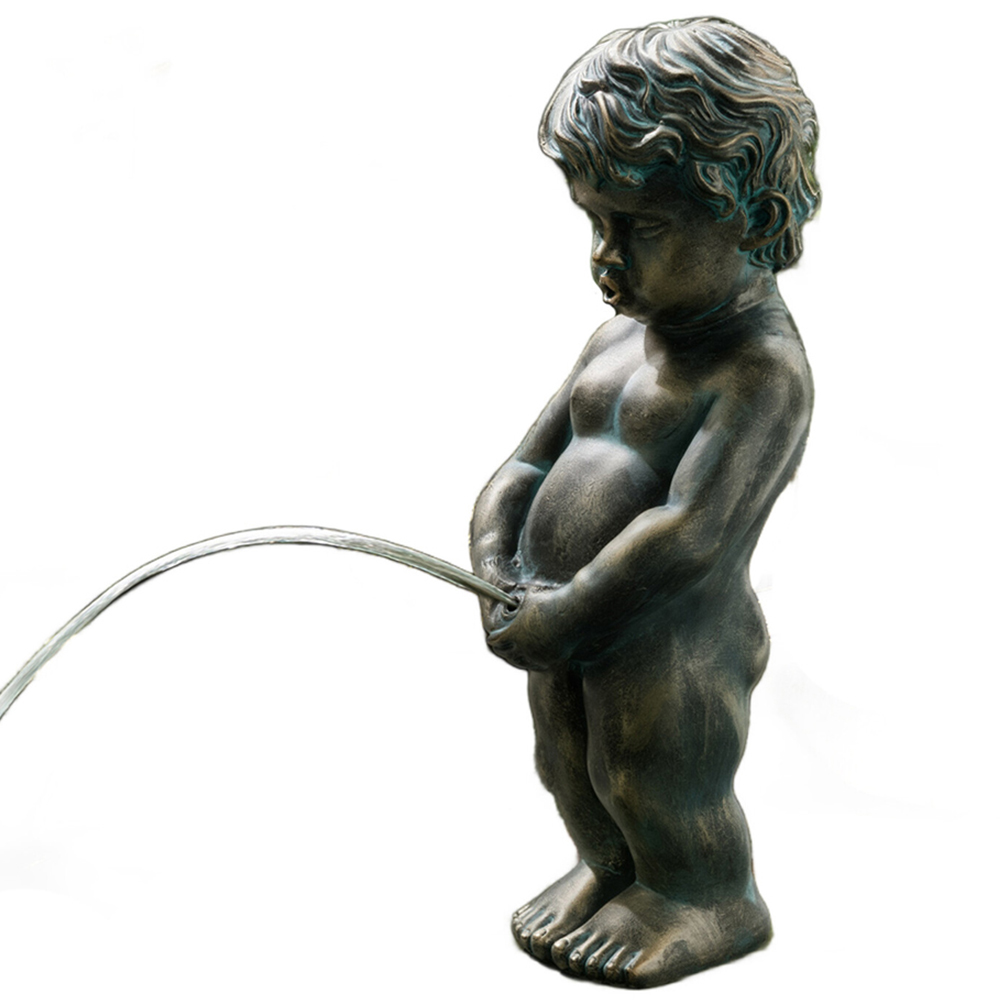 Boy Spitter Fountain  Bronze Image 1
