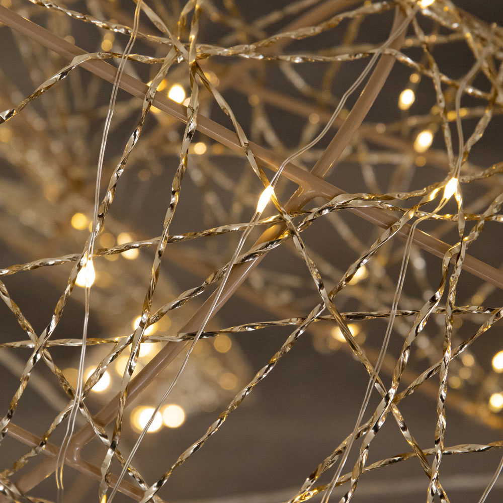 Samuel Alexander 300 Warm White LED Gold Twist Standing Reindeer Christmas Decoration 4ft Image 5