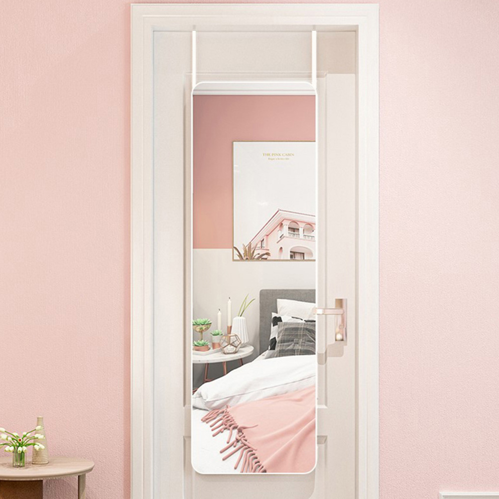 Living and Home White Frame Full Length Door Mirror 37 x 147cm Image 2