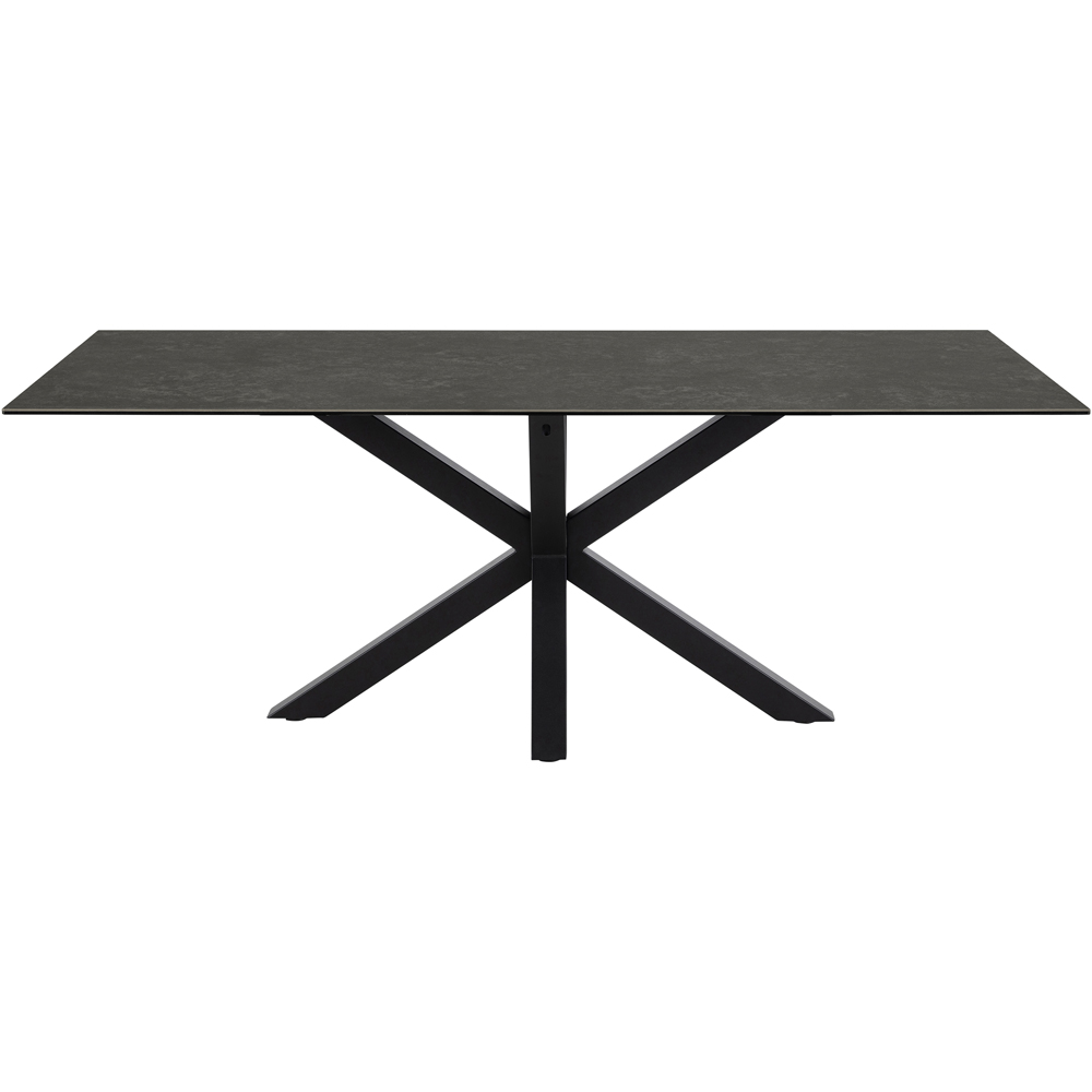 Florence Heaven Ceramic 8 Seater Dining Table Black Image 3