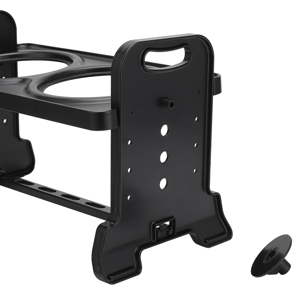 H&O Direct Stainless Steel 4 Level Height Adjustable Double Bowl Pet Feeder Image 5