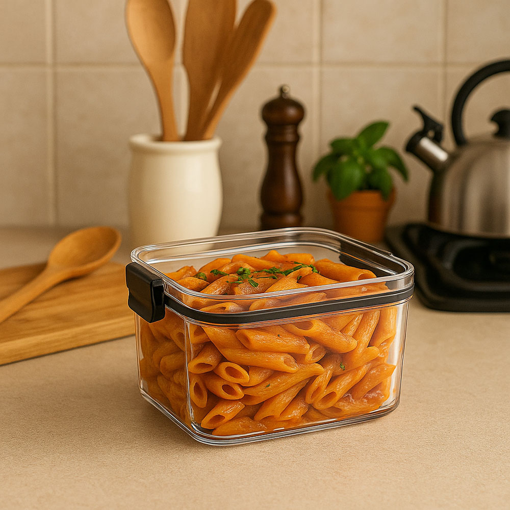 Argon Tableware 460ml Stackable Black Food Storage Container 9 Pack Image 4
