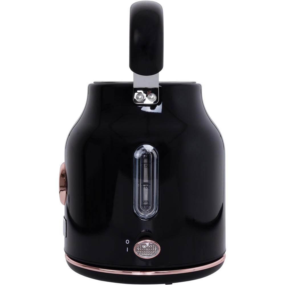 Charles Bentley Black and Rose Gold Kettle and Toaster Set Image 3