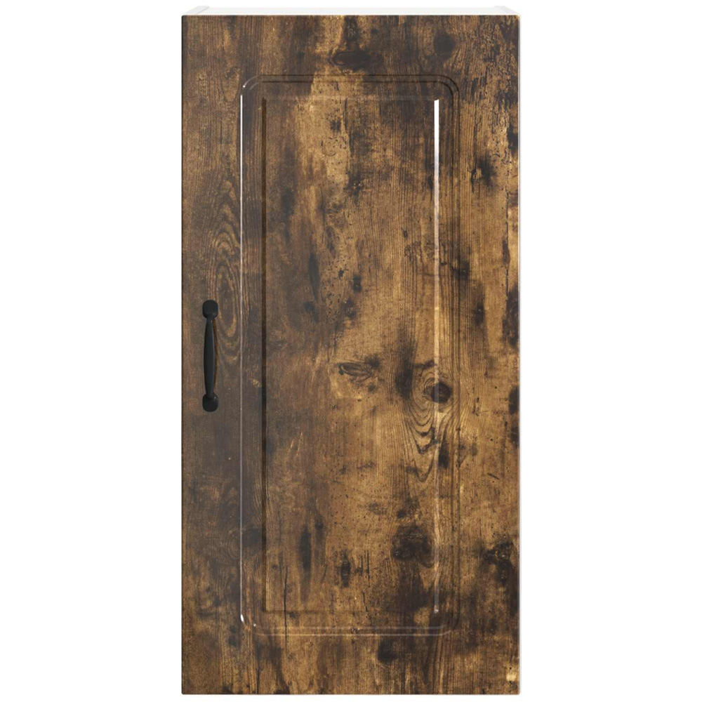 vidaXL Kalmar Single Door Smoked Oak Wall Kitchen Cabinet Image 4