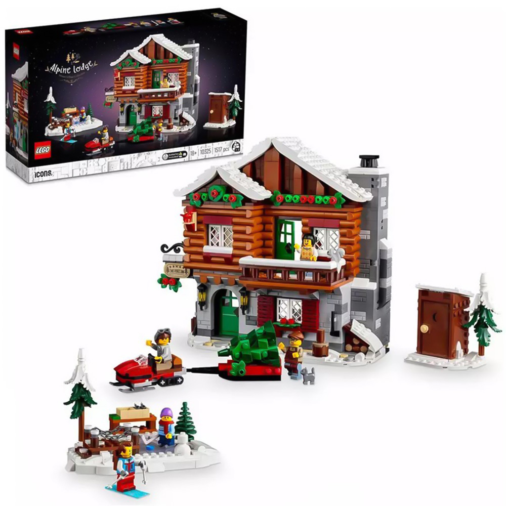 LEGO Icons 10325 Alpine Hut Building Kit Image 2