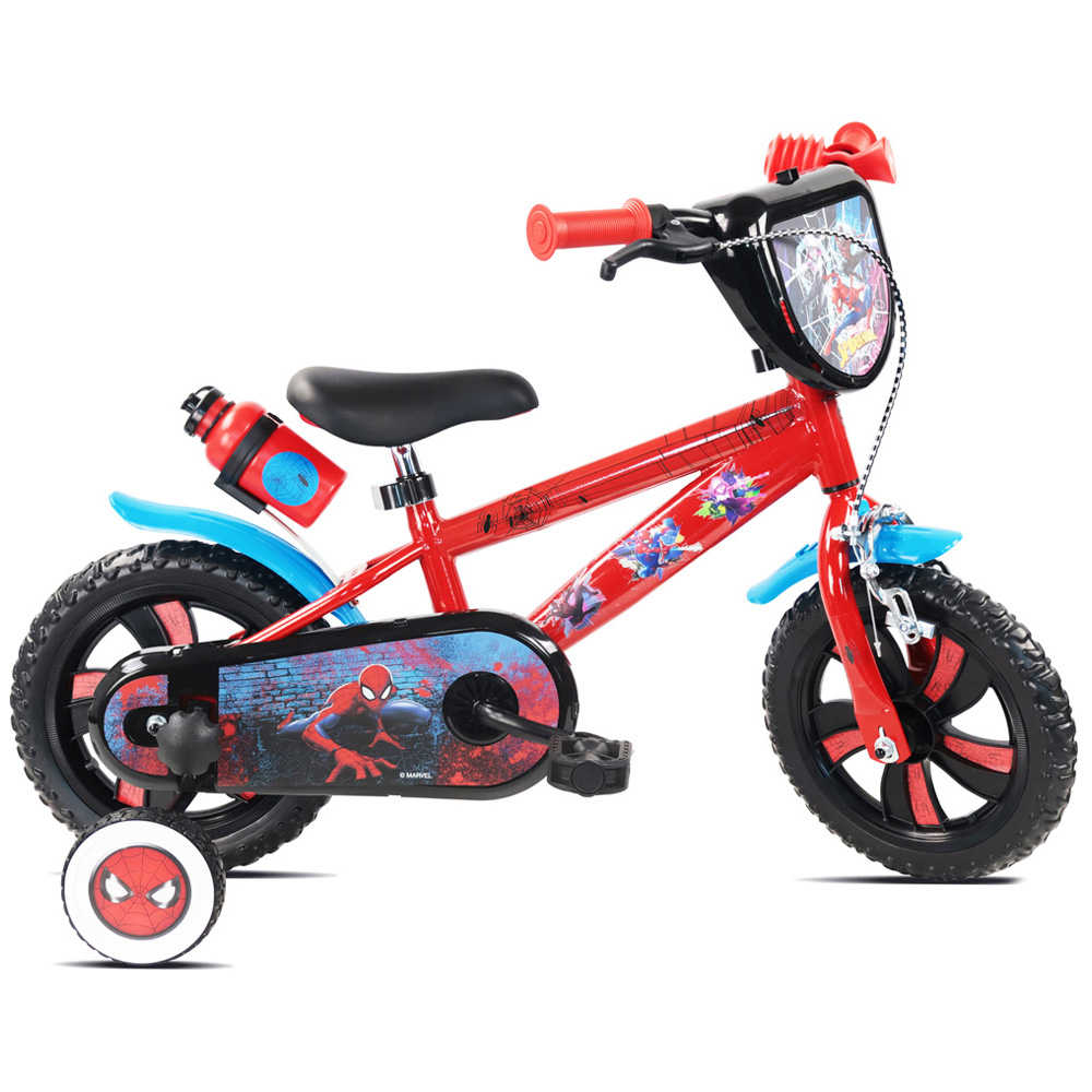 Denver Marvel Spider-Man 12 inch Kids Bicycle with Stabilisers Image 1