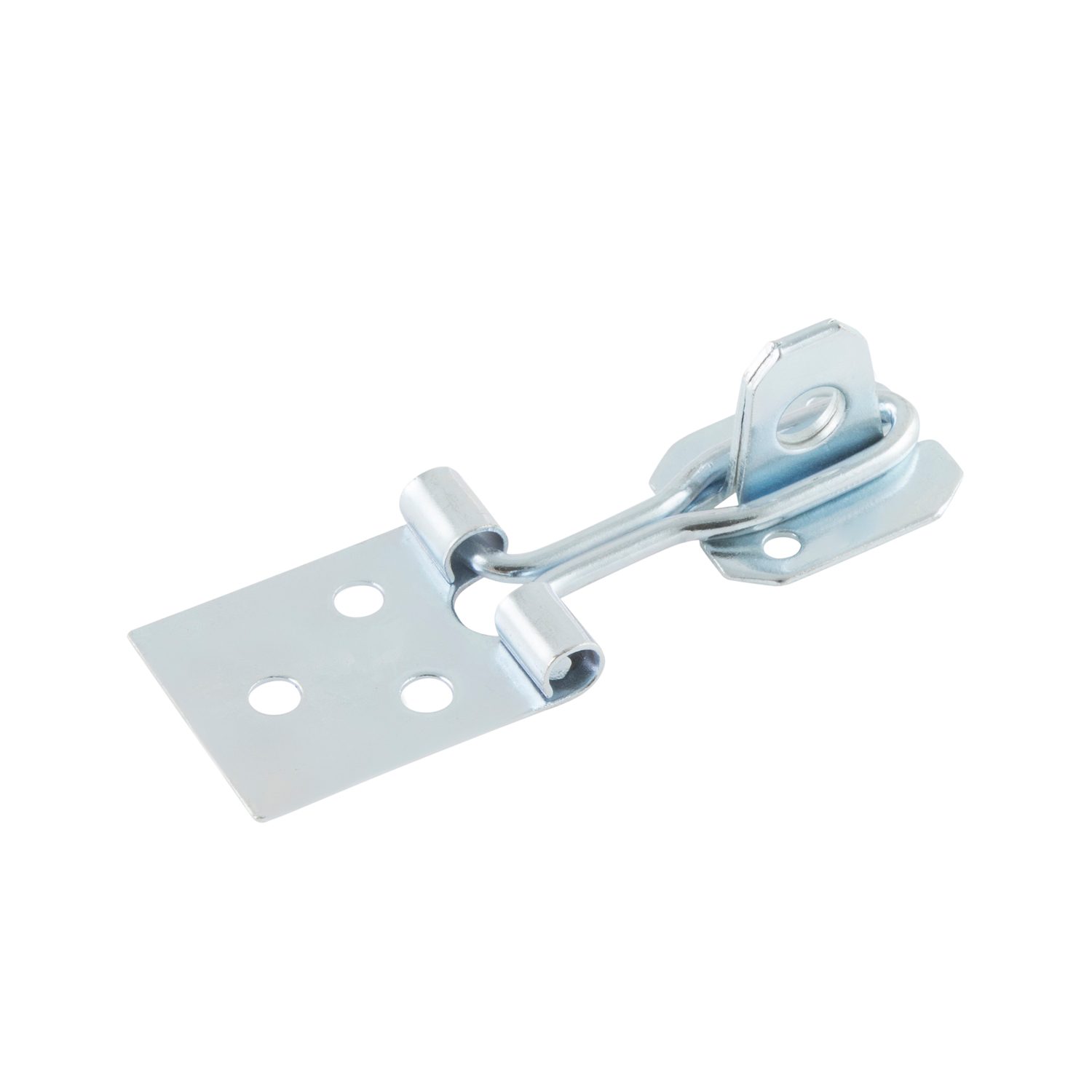 Hiatt 76mm Zinc Plated Silver Wire Hasp and Staple Image 2