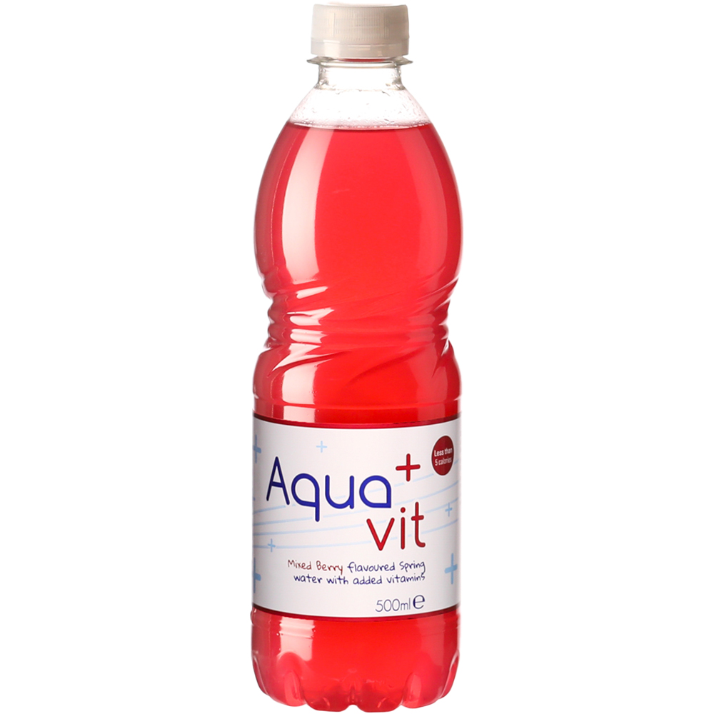 Aqua+Vit Mixed Berry Vitamin Still Spring Water 500ml Image