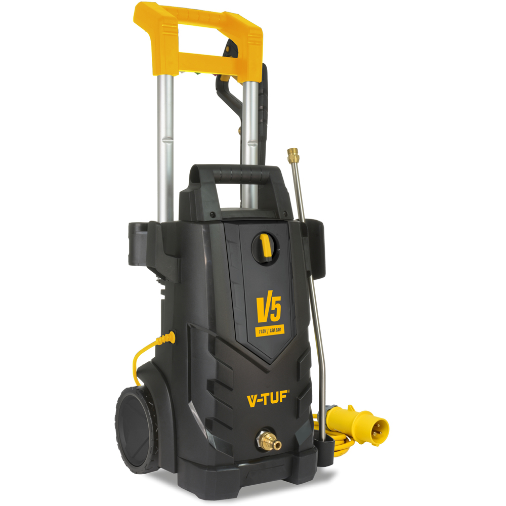 V-TUF V5 110v X2 Tough DIY Site Electric Pressure Washer 150Bar with Hose and Cable Image 2