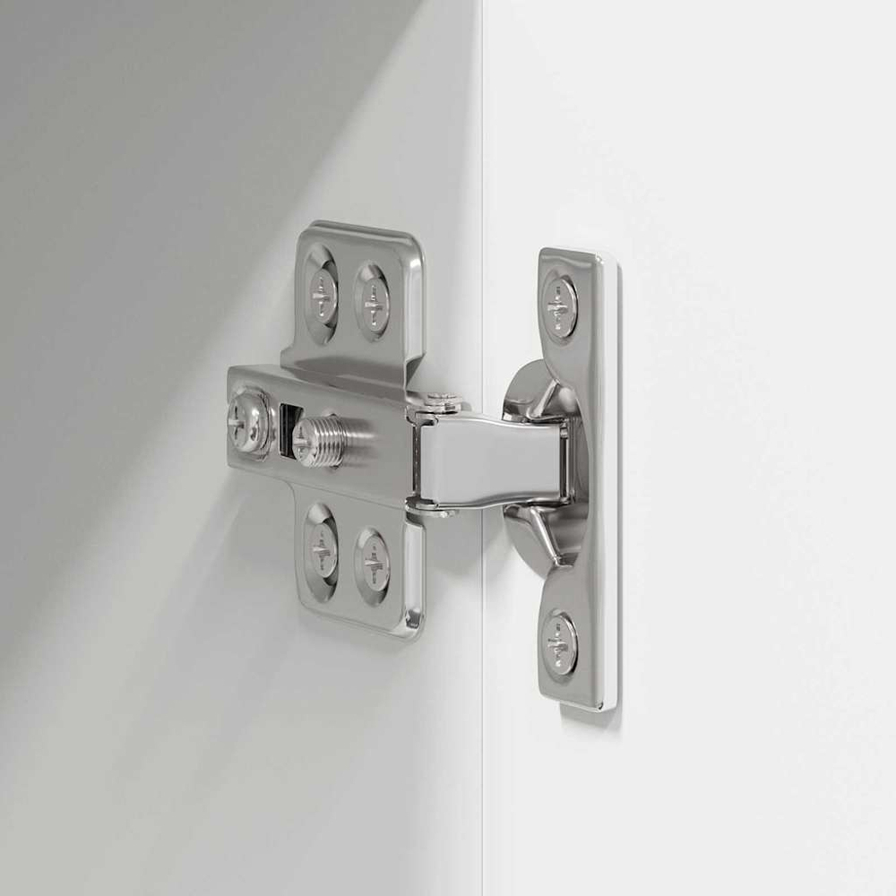 vidaXL Kalmar Single Door White Wall Mounted Square Kitchen Cabinet Set of 2 Image 6