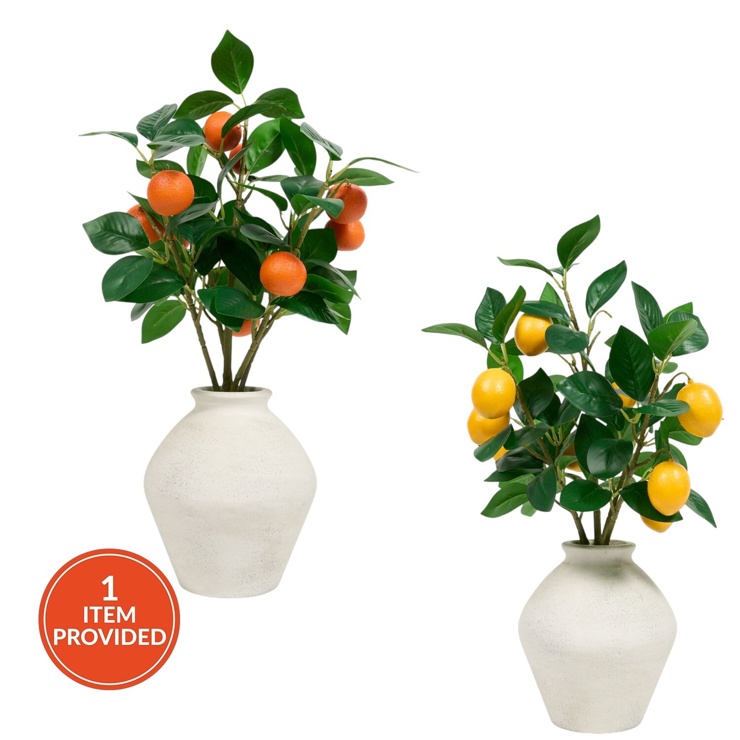 Potted Faux Citrus Tree Image 1