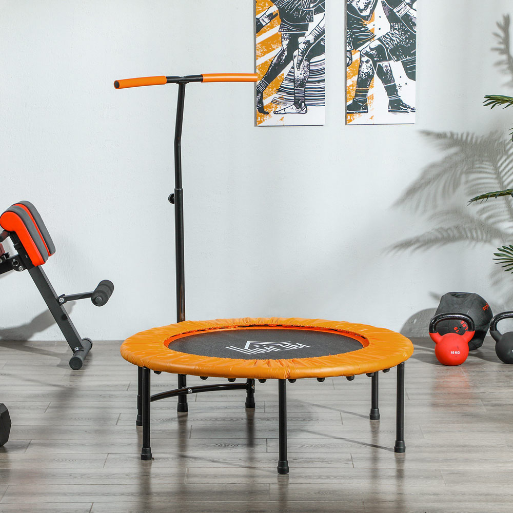 HOMCOM 3ft Orange Fitness Trampoline Image 5