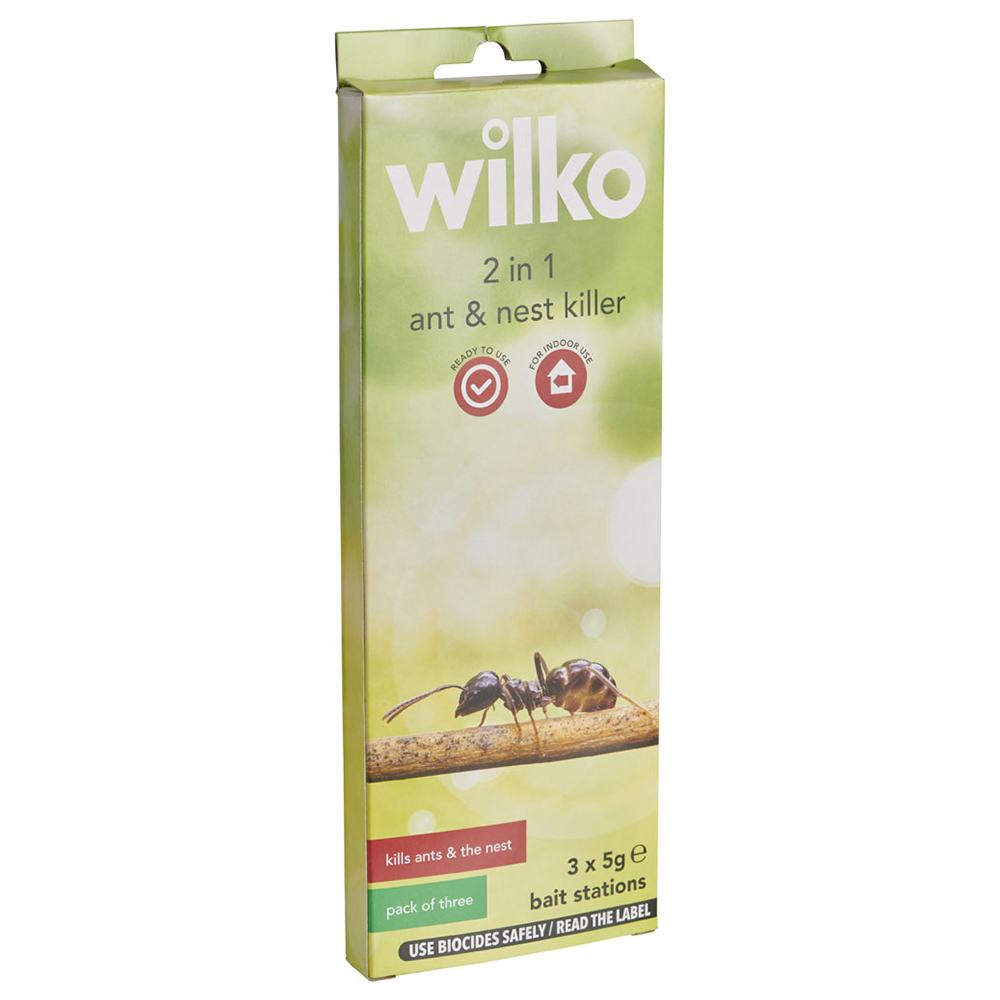 Wilko 2 in 1 Ant and Nest Kill Bait Station 3 Pack Image 2