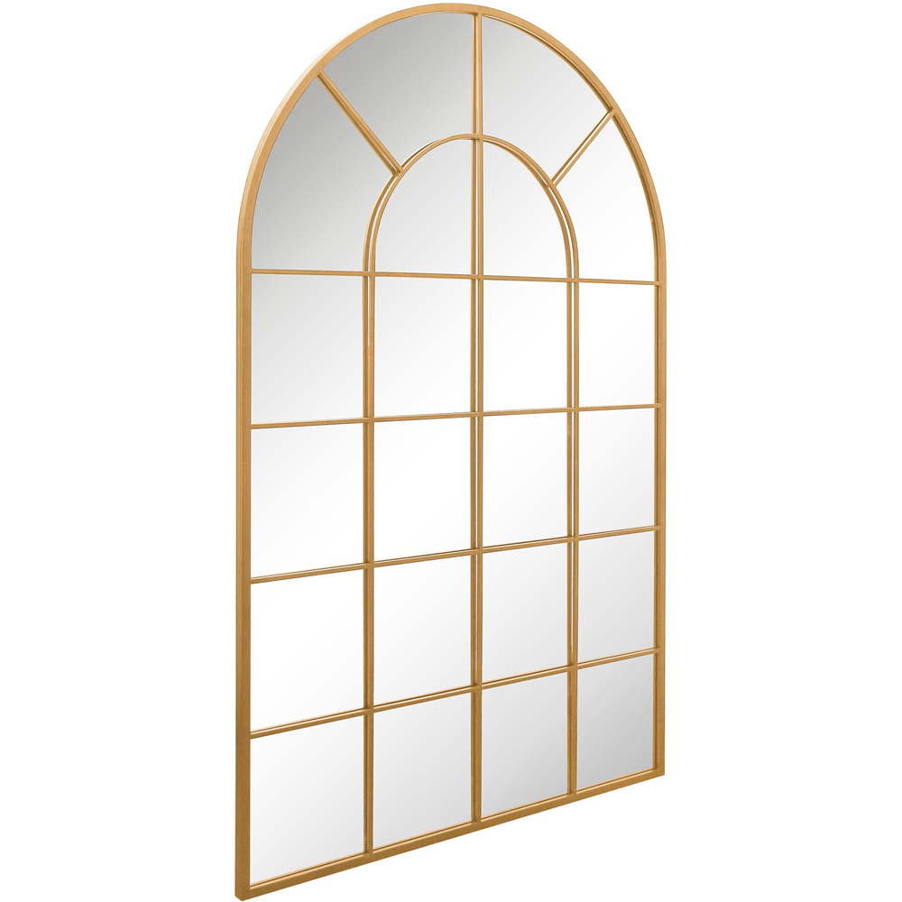 MirrorOutlet The Arcus Gold Framed Arched Wall Garden Mirror 190 x 120cm Image 3