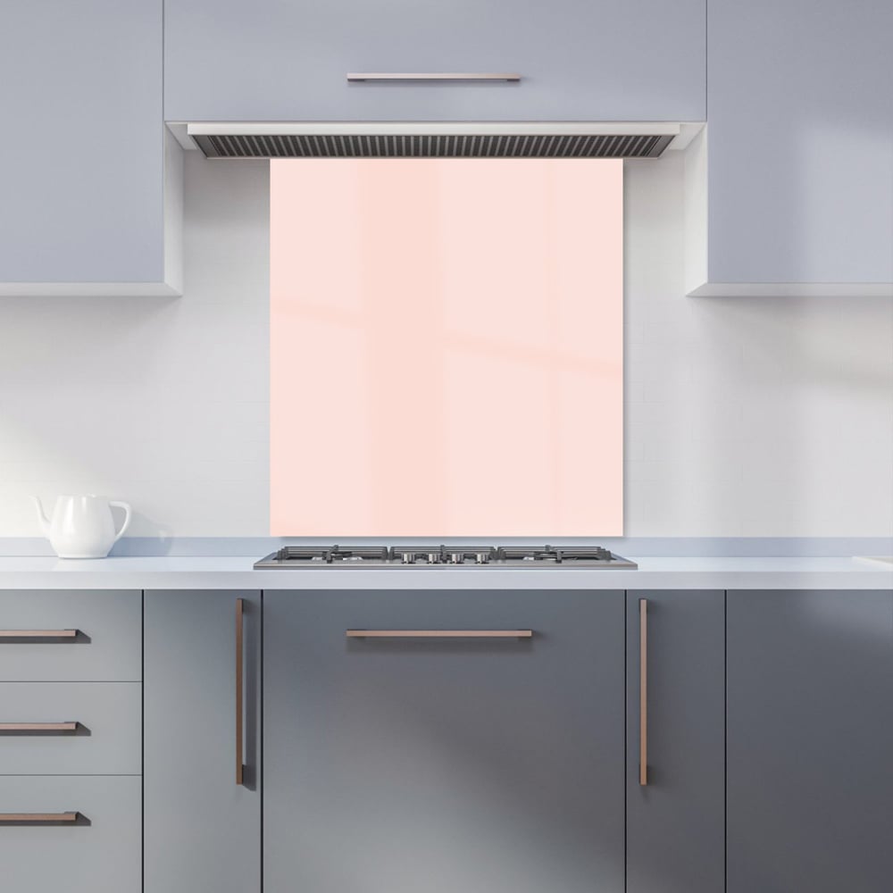 Warren Reed Designer Dusty Pink Glass Kitchen Splashback 65 x 70cm Image 1