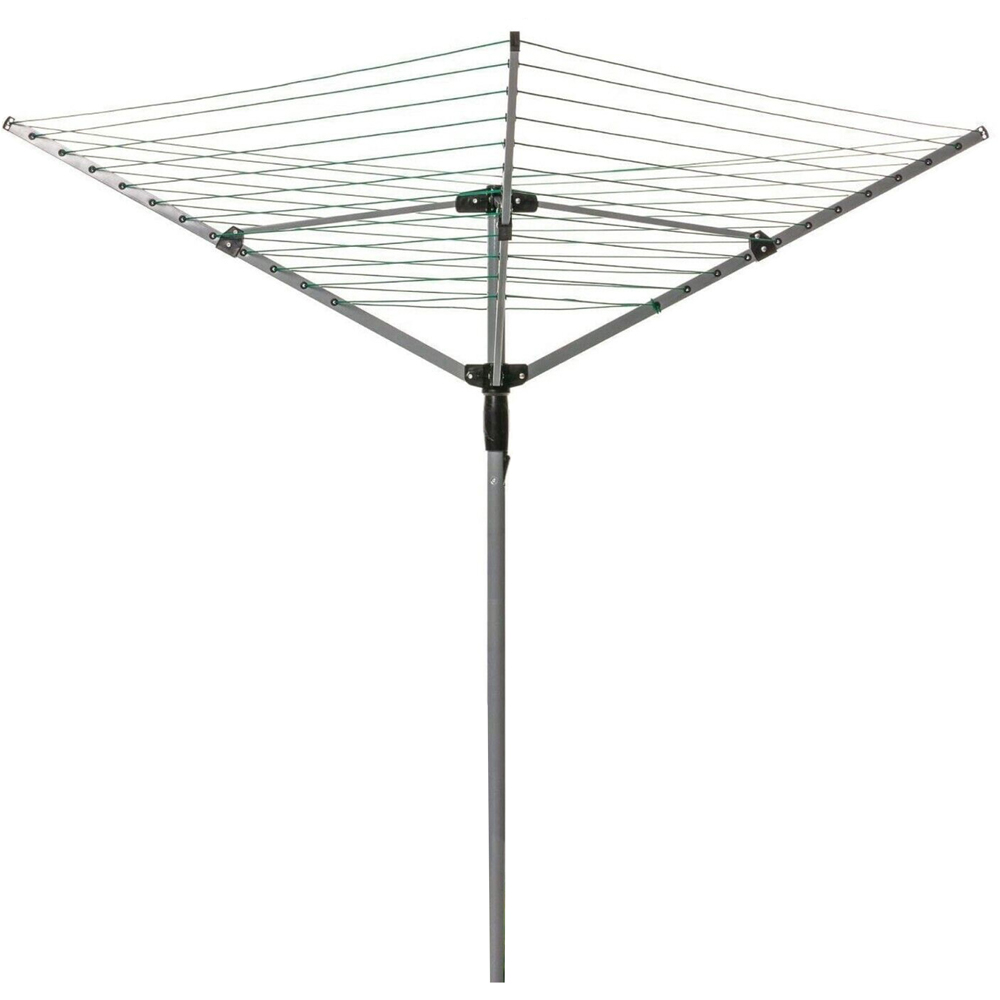 Samuel Alexander 4 Arm Foldable Steel Washing Rotary Airer 50m Image 1
