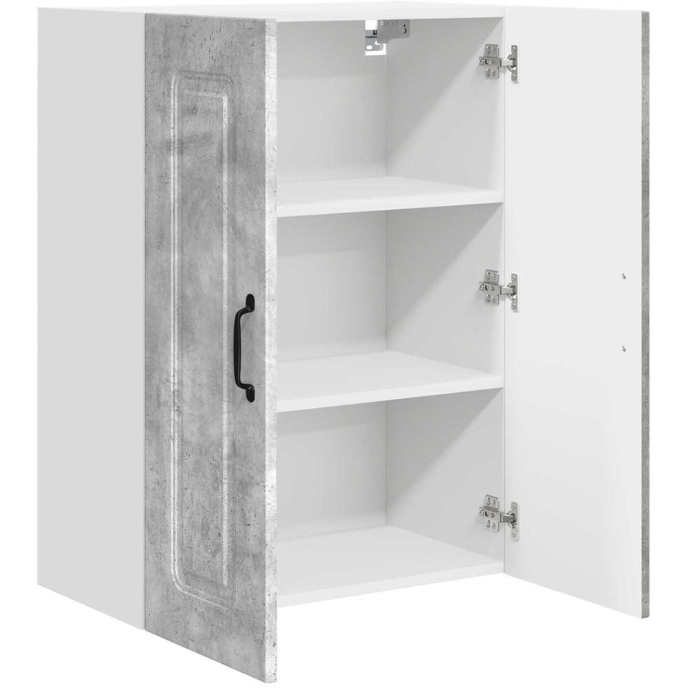 vidaXL Kalmar 2 Door Concrete Grey Wall Kitchen Cabinet Image 5