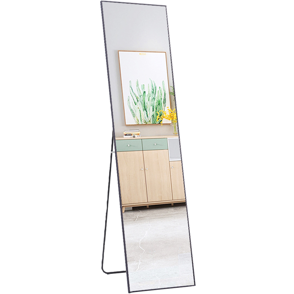 Living and Home Black Frame Modern Full Length Mirror 37 x 147cm Image 3