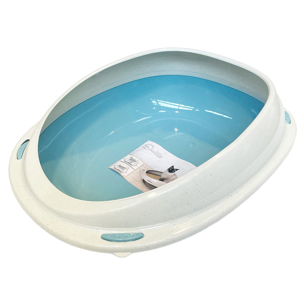 Happy Pet Medium Shuttle Corner Cat Litter Tray 57 x 40 x 19cm Wilko