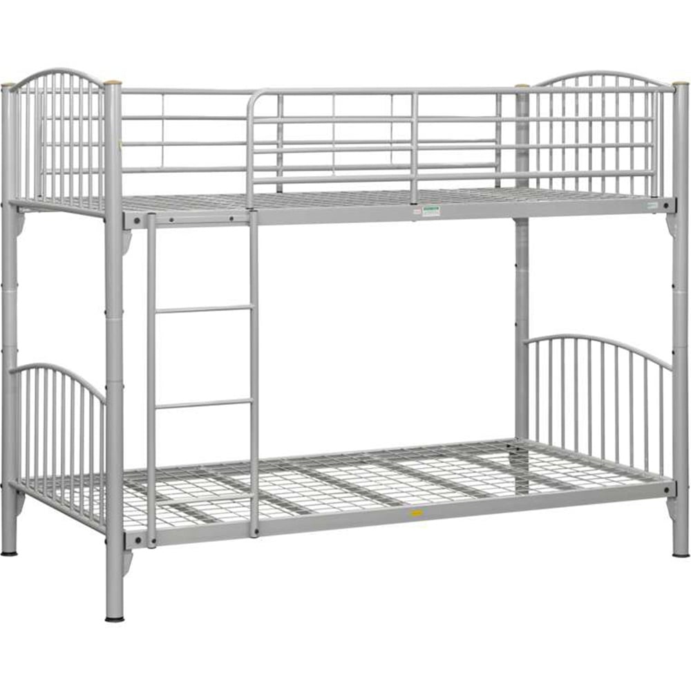 Corfu Silver Steel Bunk Bed Image 2