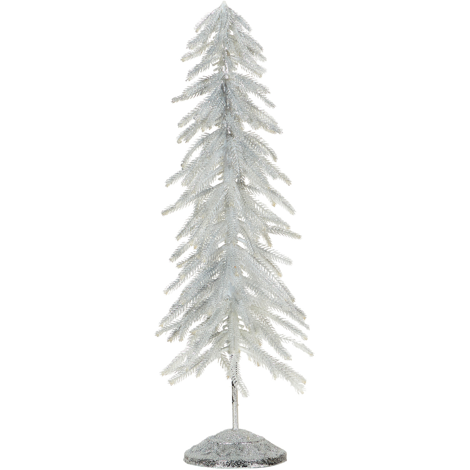 Glitter Christmas Tree Silver - Silver Image 1