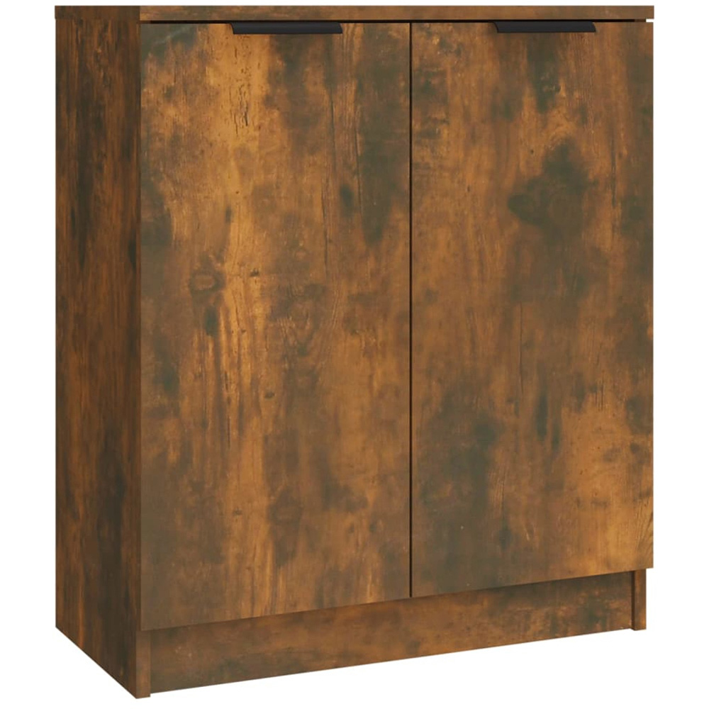 vidaXL 6 Door Smoked Oak Sideboard Set of 3 Image 7