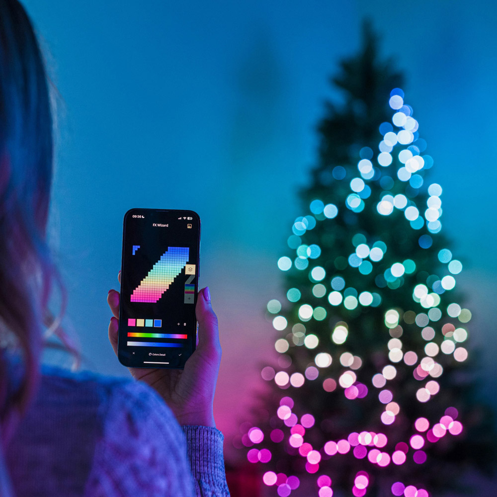 Twinkly 400 RGB LED Smart Black Cable String Light 32m Image 5