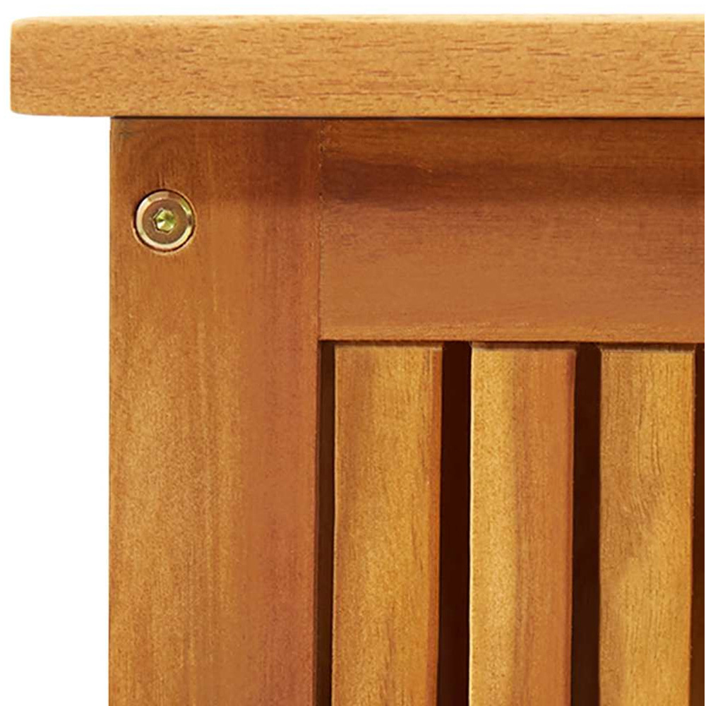 vidaXL 58 x 113 x 50cm Brown Acacia Wood Garden Storage Box Image 5