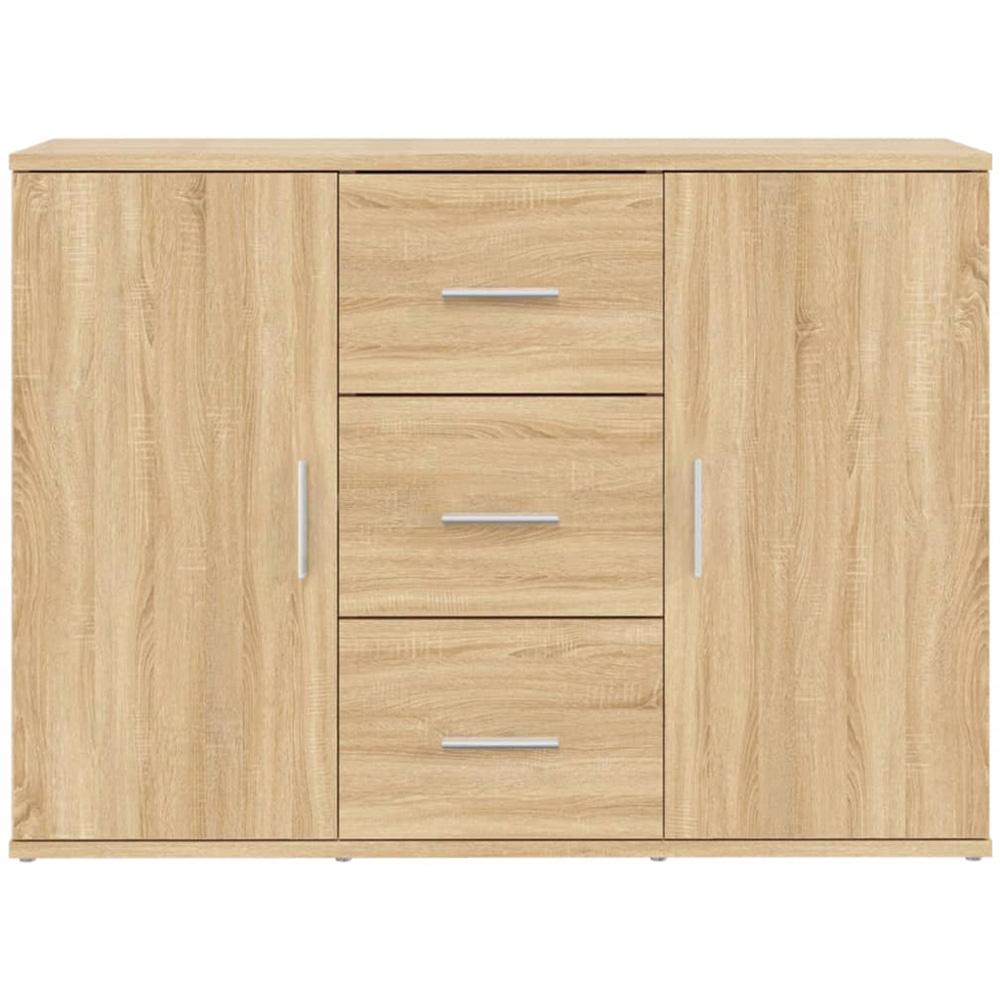 vidaXL 2 Door 3 Drawer Sonoma Oak Sideboard Image 6