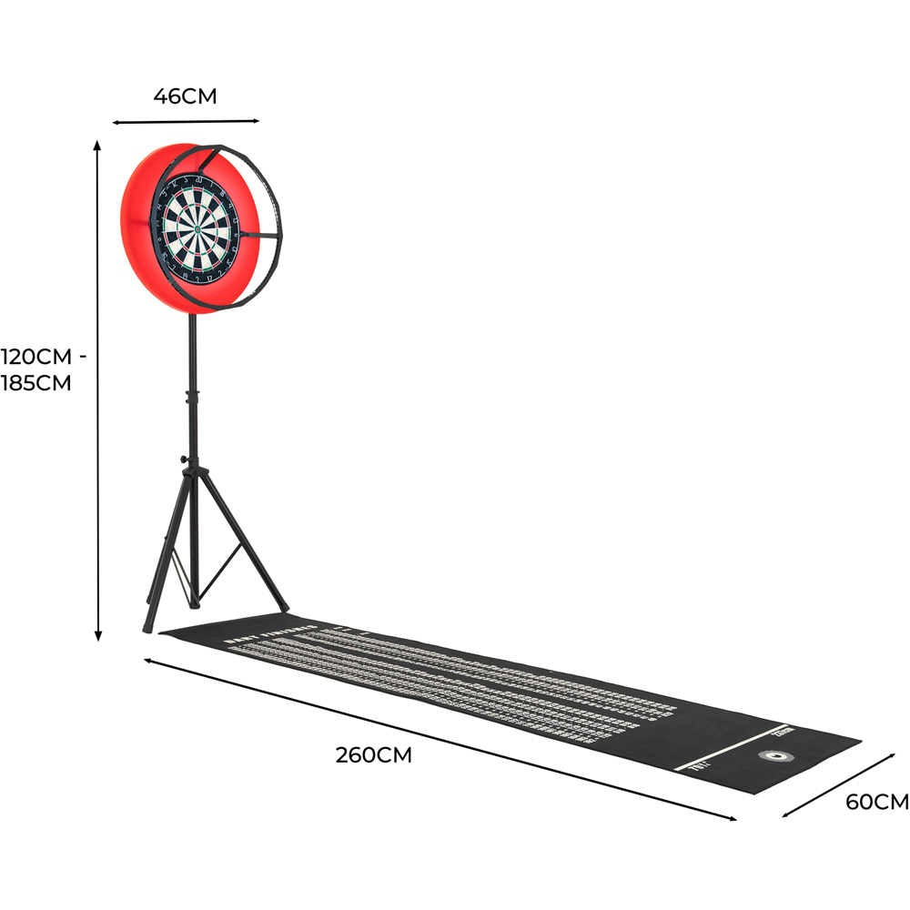 MonsterShop Dart Board Set with LED Surround Image 5