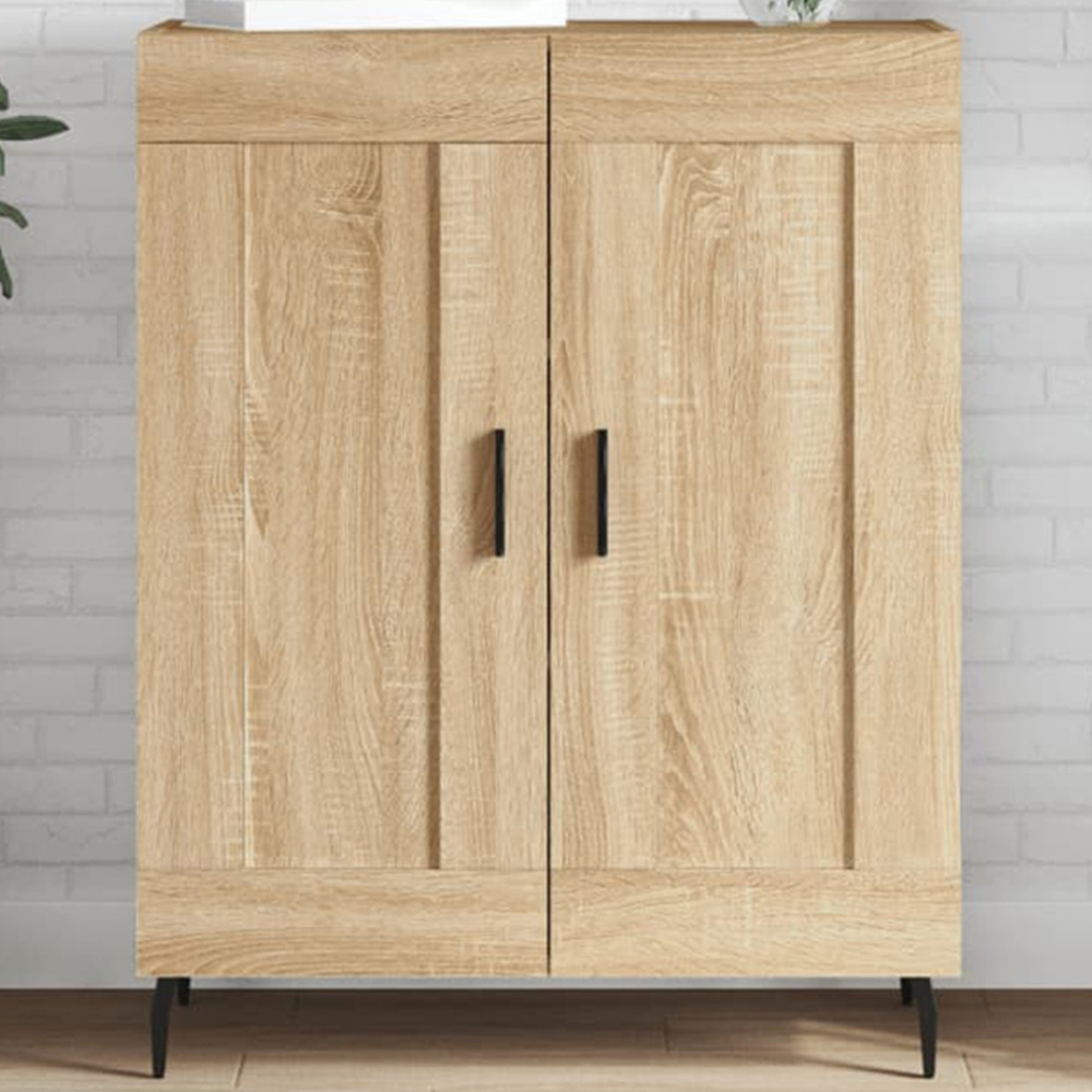 vidaXL 2 Door Sonoma Oak Sideboard Image 1