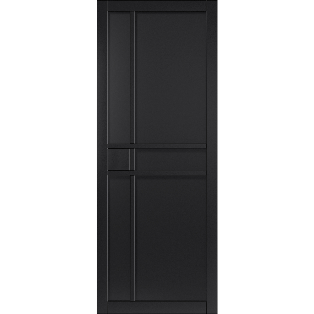 JB Kind City Urban Industrial Black Art Deco Style Internal Door 1981 x 610mm Image 1