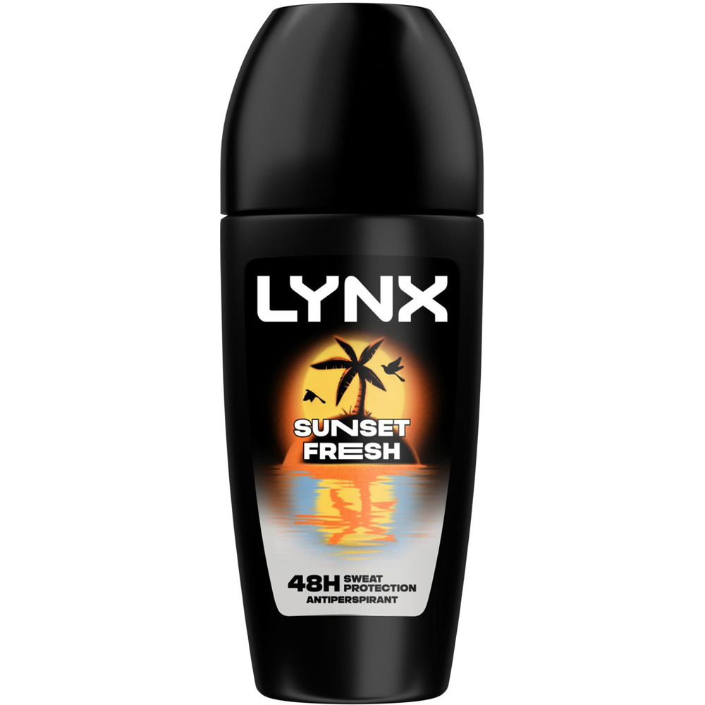 Lynx Sunset Fresh 48H Sweat Protection Anti-Perspirant Roll On 50ml 3 Pack Image 2