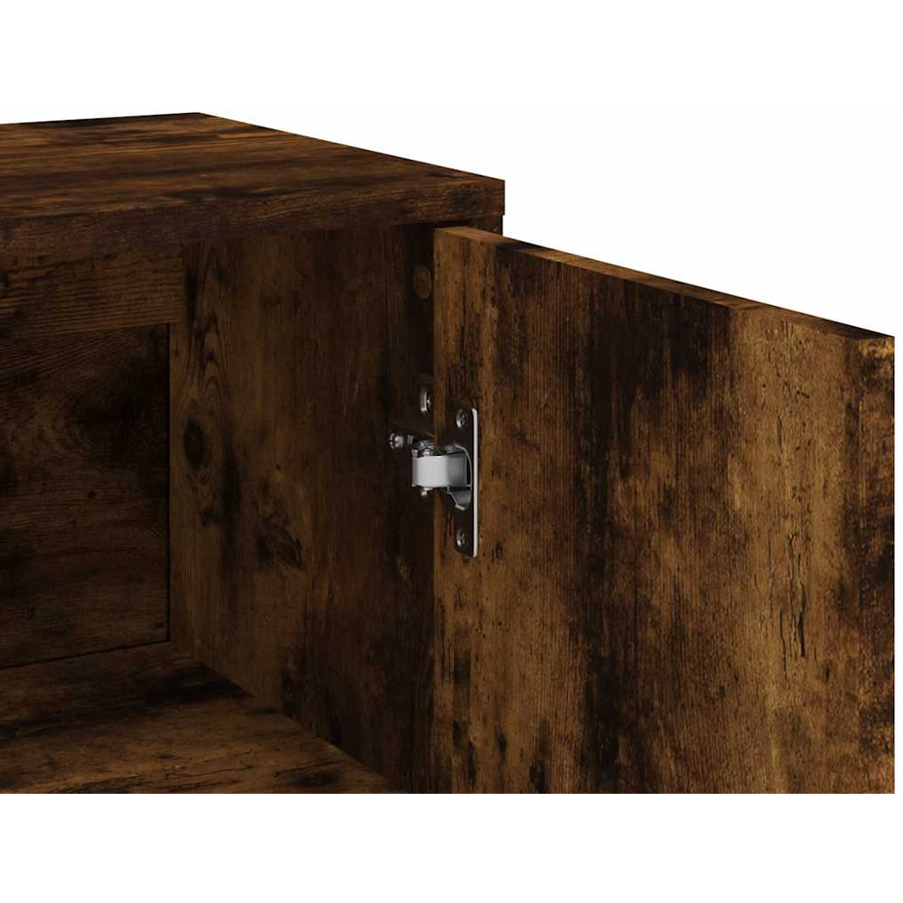 vidaXL 2 Door Smoked Oak Sideboard Image 8