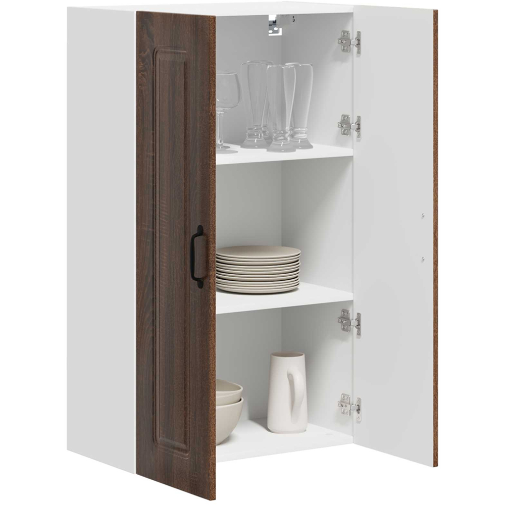 vidaXL 2 Door Brown Oak Kitchen Wall Cabinet Image 3