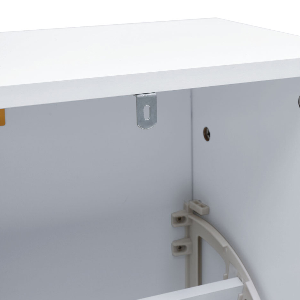 Living and Home White Shoe Storage Cabinet Image 6