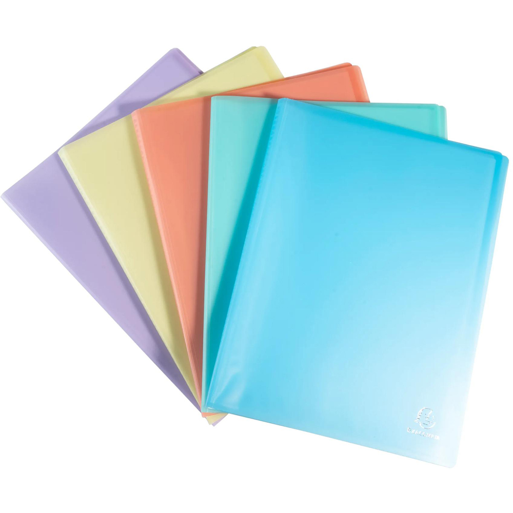 Exacompta Chromaline 40 Pocket Assorted Pastel Colour Display Book 10 Pack Image 7