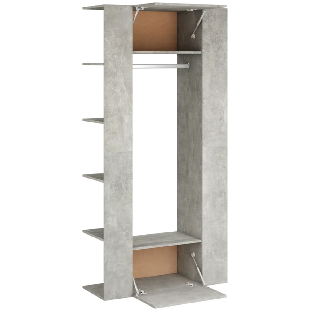 vidaXL Concrete Grey Hallway Cabinet Set of 2 Image 6