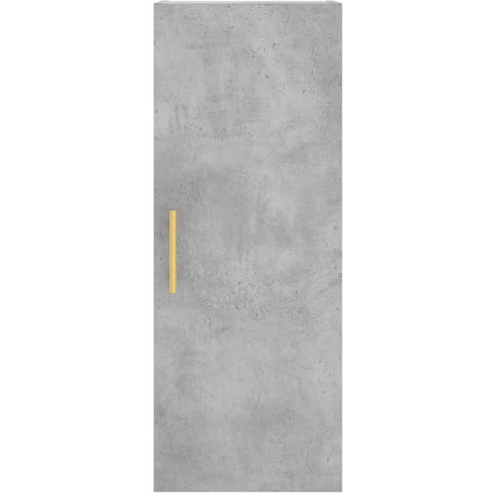 vidaXL Single Door 2 Drawer 2 Shelf Concrete Grey Highboard Image 8