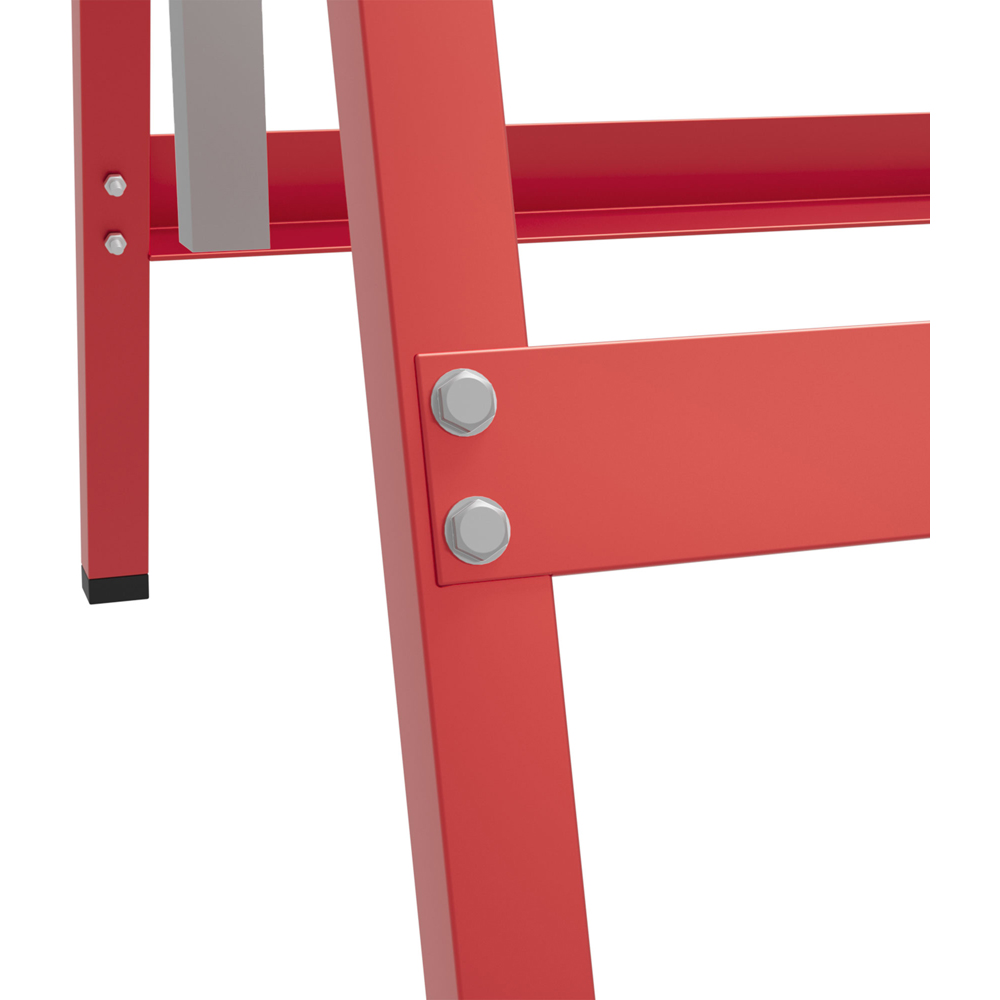 Portland Red Telescopic Folding Builders Steel Saw Horse Set of 2  Image 3