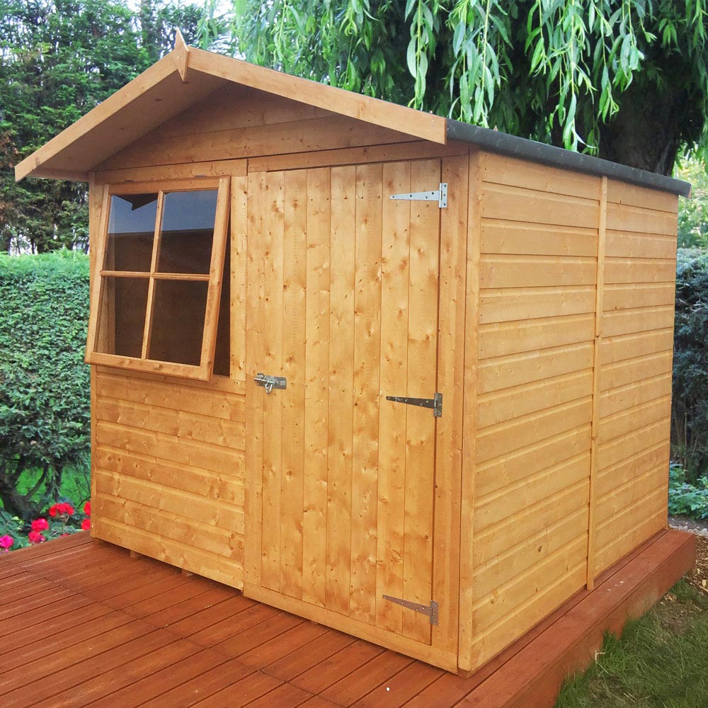 Shire Abri 7 x 7ft Dip Treated Wooden Shiplap Shed Image 4