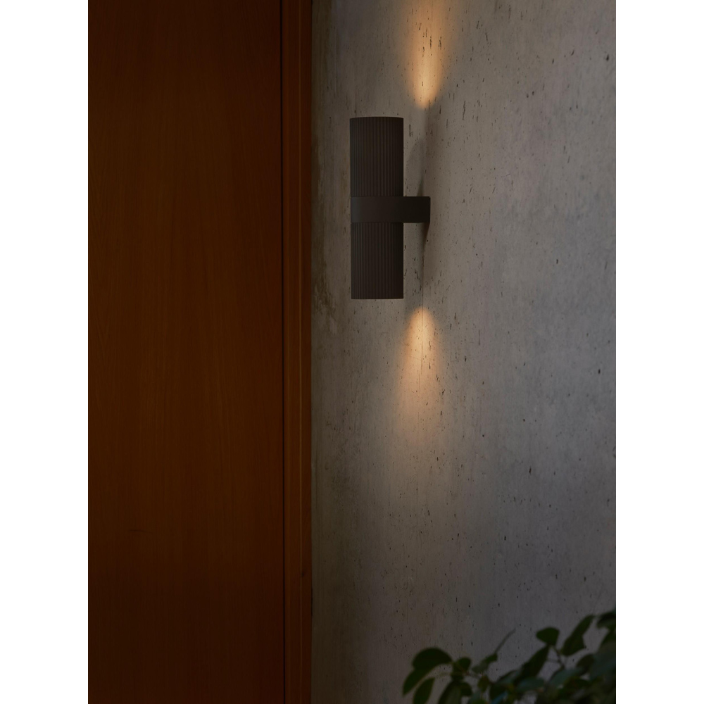 Nordlux Kyklop Ripple Black Maxi Wall Light Image 2
