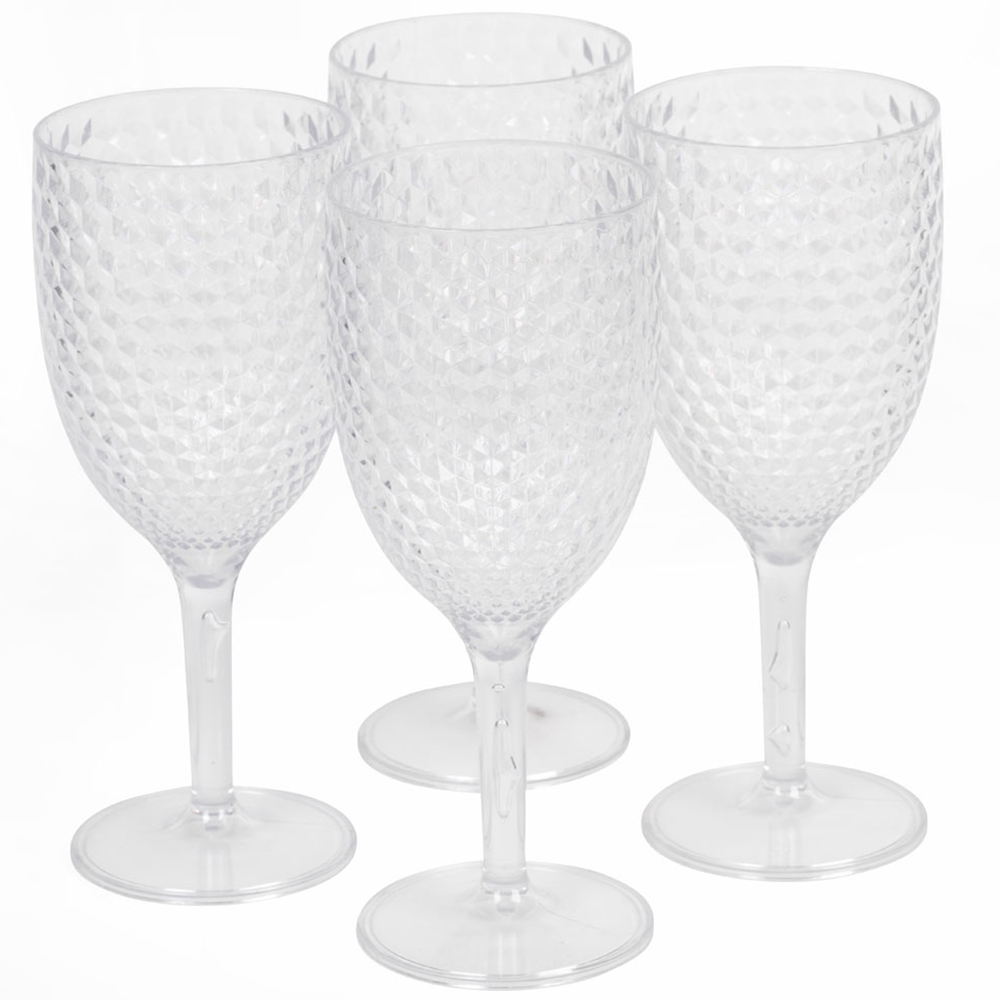 Cambridge Fete Wine Glasses Clear 4 Pack Image 1