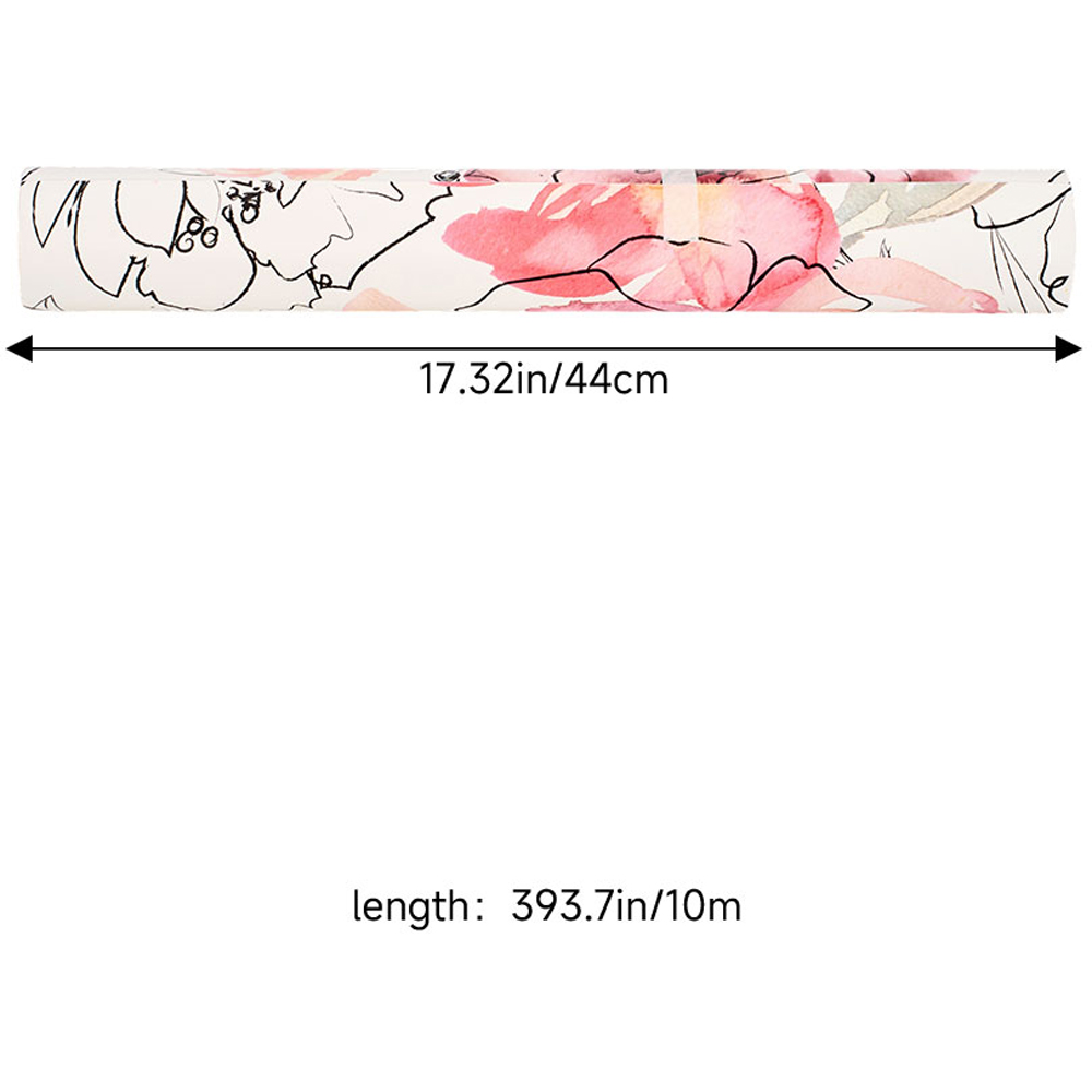 Living and Home Floral Pattern Pink Peel and Stick Wallpaper Image 8